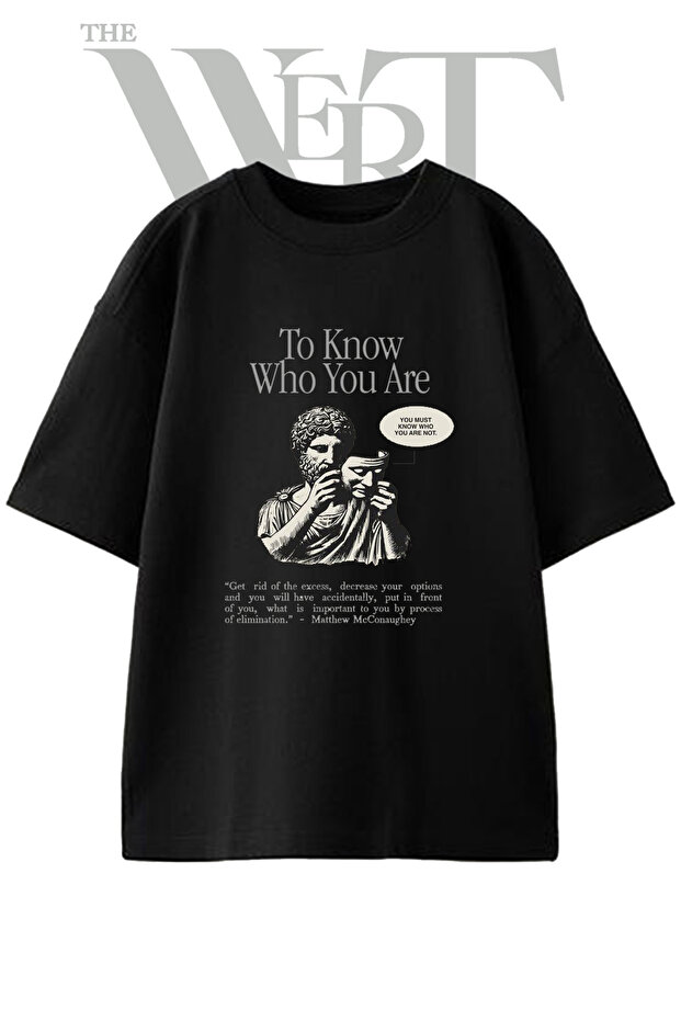 Persona Mask Design Printed Unisex Black Oversize T-Shirt