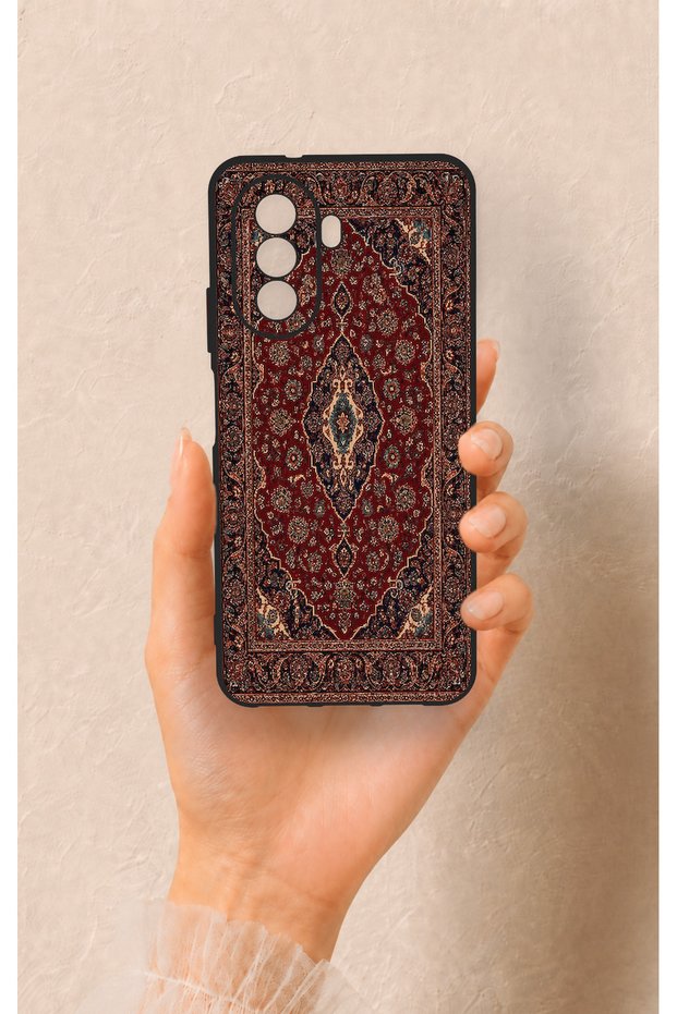 Huawei Nova Y70 Compatible Acem Carpet Patterned Silicone Case