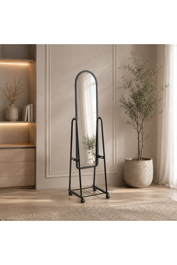 Black Stand Mirror