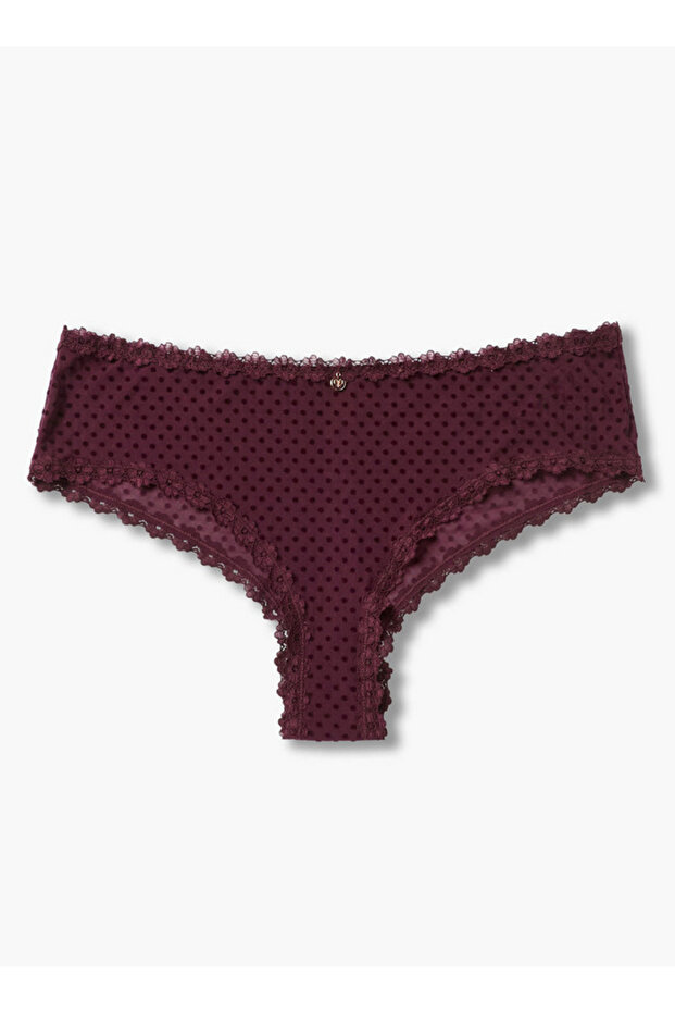 Boyshorts Briefs Mid Rise Polka Dot Print