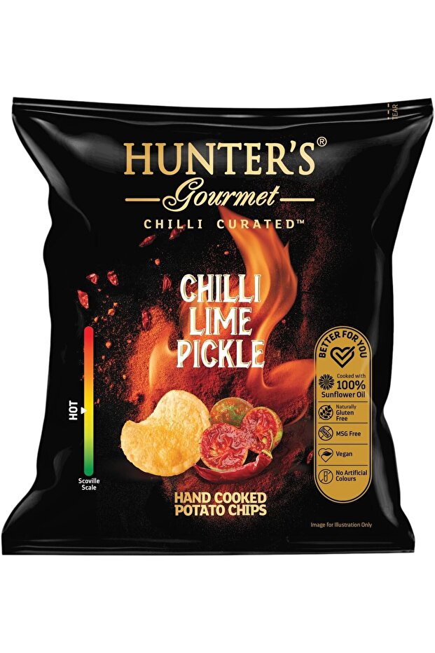 's Gourmet' Handmade Chili Lime Flavored Potato Chips 40g, Vegan, Msg Free, No Artificial Colors... 3 Bags