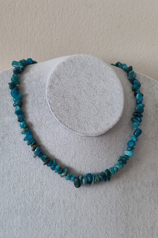 Certified Fluorite Heart Natural Stone Necklace
