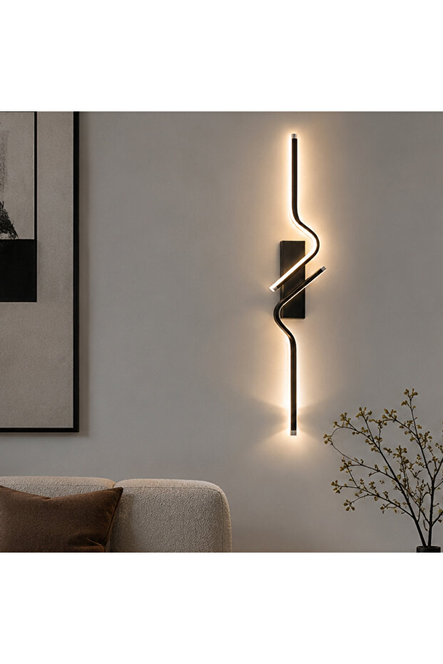 Tt080-Sy-Zi̇kzak-Apl (with 3 Color Light Leds) Zi̇kzak Model Matte Black Appliance