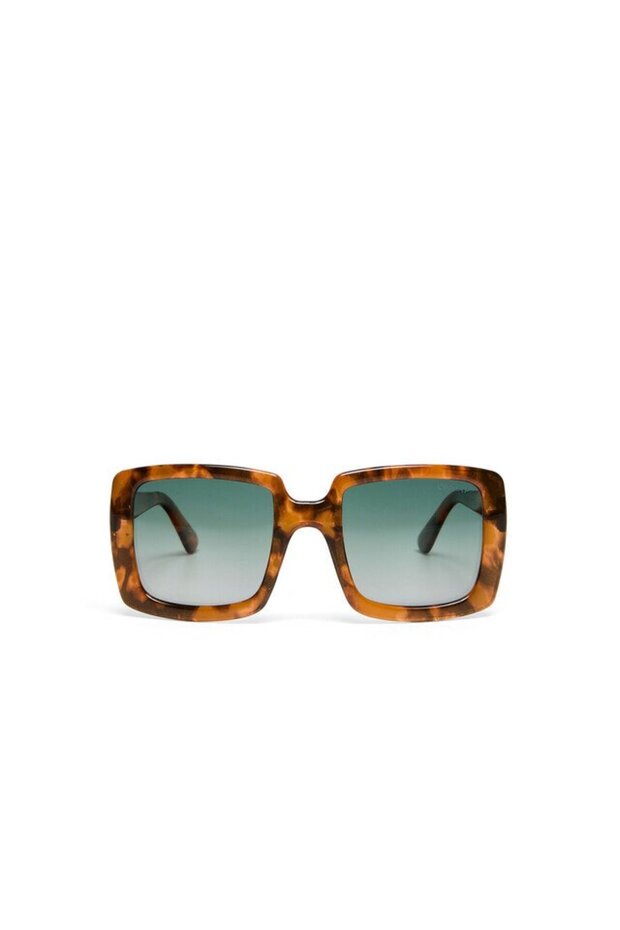 Club Ischia Green Lens Polarized Sunglasses Classic Havana