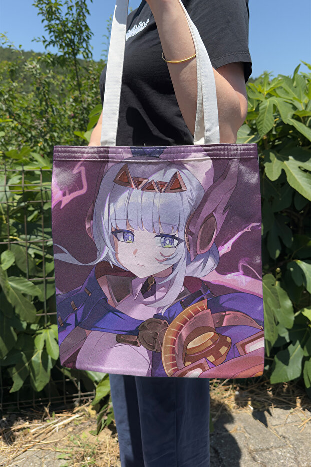 Ineffa Genshin Impact V5 Double-Sided Canvas Print Tote Bag Anime Bag
