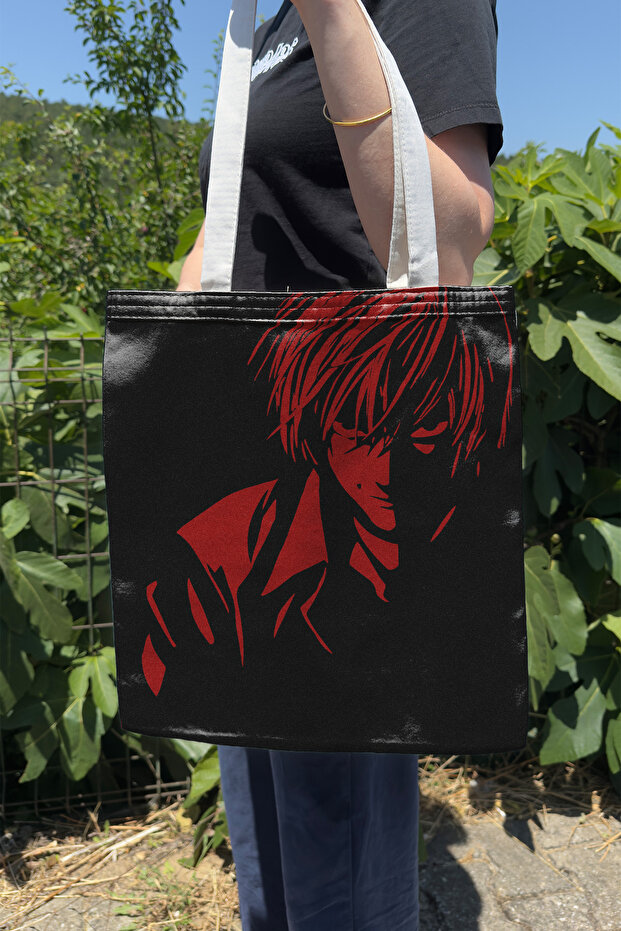 Death Note V2 Summer and Winter Double-Sided Canvas Print Tote Bag Anime Bag
