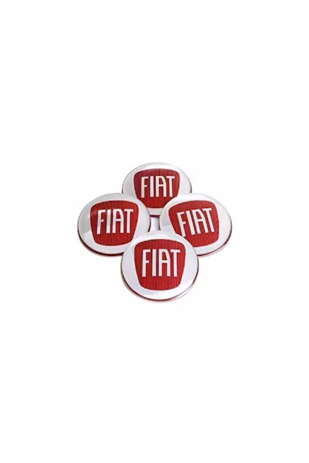 Fiat Wheel Center Hub Badge Sticker 56mm 1 Set (4 Pieces)