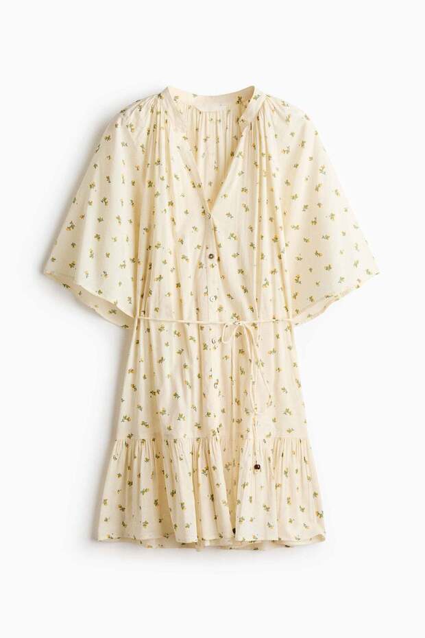 Tie-belt shirt dress