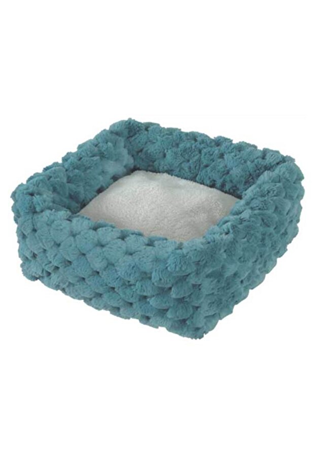 Abelha Squared Pet Bed Blue, XLarge