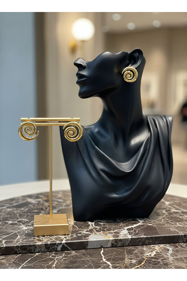 Spiral Model Çelik Küpe