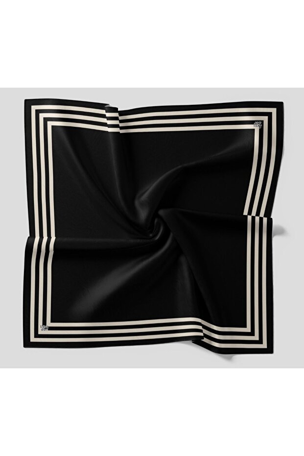 Evening Dress Amber Scarf Striped Tape Pattern