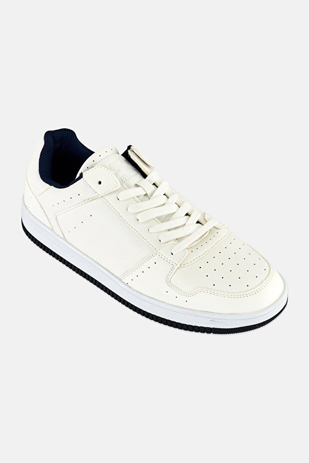 Men Lace Up Outdoor Shoes, White