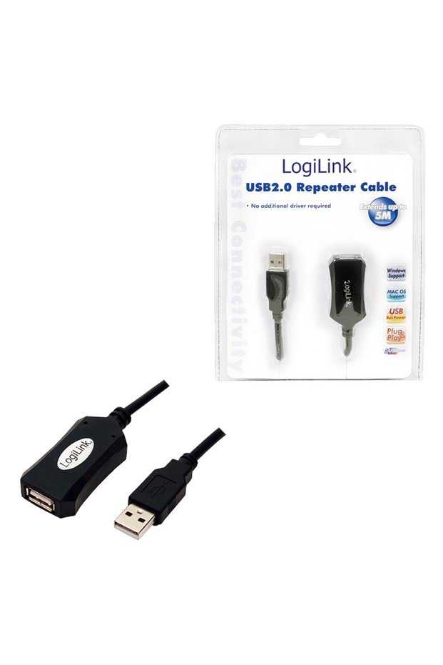 USB 5.0m negru