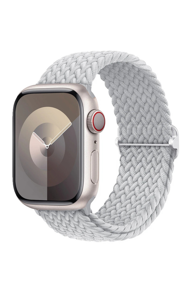 38mm 40mm 41mm 06 Pearl white Braided Solo Loop For Apple watch Ultra band 40mm 44mm 41mm 38mm 49mm