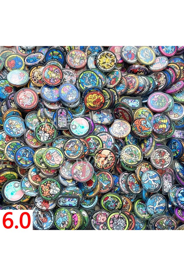 Bandai Maybe Repeatv 50pcs-6.0-pokemon 50PCS Pocket Monsters Anime Kawaii Double-Decker Acrylic Shee