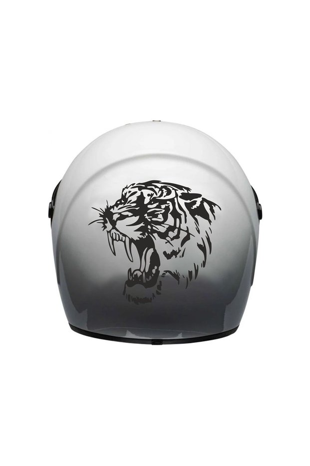 Gear Tiger Vehicle, Car, Auto, Motorcycle, Helmet, Laptop, Glass Sticker 15X14 cm