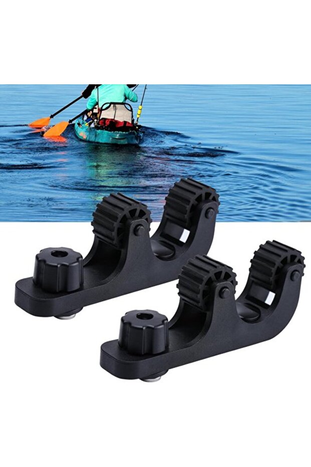 2 offset kayak paddle holders black.