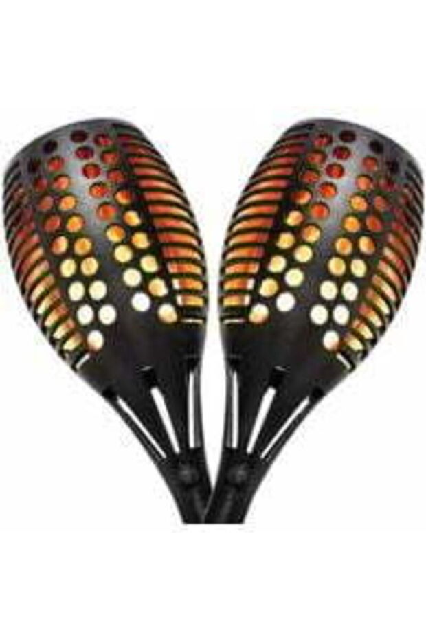 Outdoor solar torch lights, garden decoration, 96 LED waterproof solar flame lamp with flame effect (2 pieces)