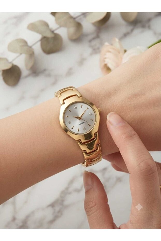 Minimal Round Metal Cord Women's Wristwatch