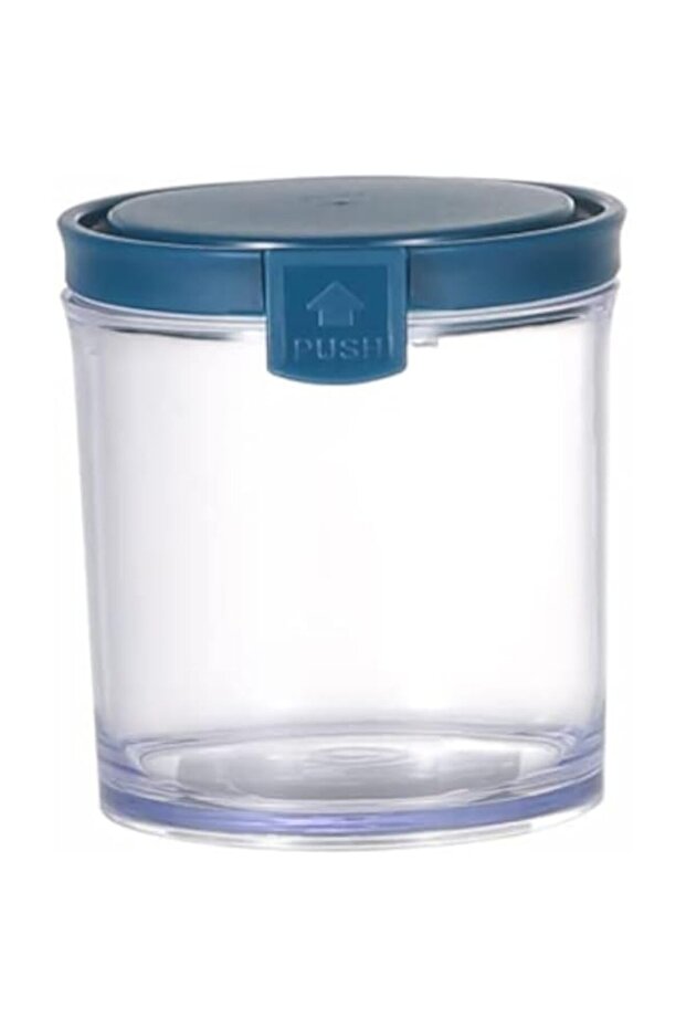 Plastic Round Food Container, Blue/Brown/Green 390 ml Capacity 02-935