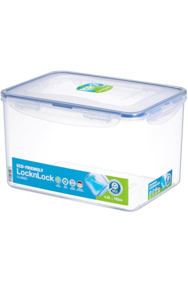 4.5L Rectangular Airtight Food Storage- BPA-Free, Microwave, Freezer, and Dishwasher Safe