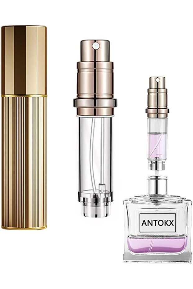 زجاجة عطر قابلة لإعادة التعبئة، زجاجة عطر سعة 5 مل (0.17 أونصة) للسفر، بخاخ عطر قابل لإعادة التعبئة للرجال والنساء