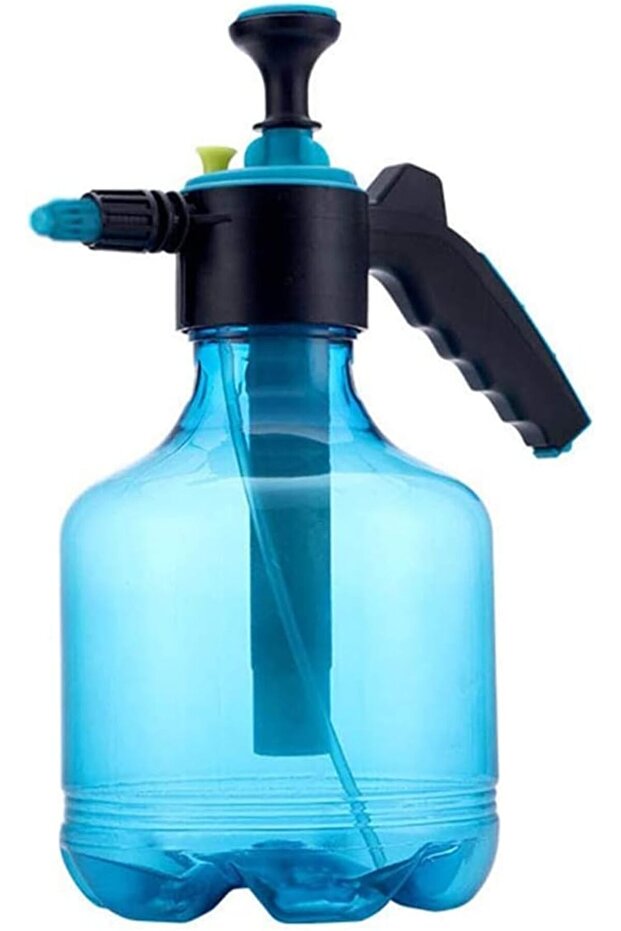 Portable 3L Hand Held Pressure Water Sprayer Garden Spray Bottle Kettle Plant Flowers Watering Pressurized Sprayer Household Office Gardening Tools (Blue)