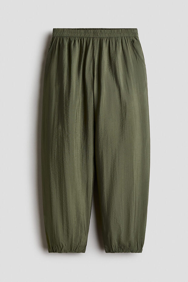 Balon Paçalı Krinkle Pantolon
