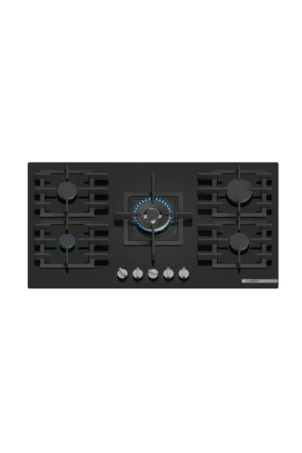 Series 6, Gas Hob, PPQ9B6I40M, 90 Cm, Tempered Glass, Black
