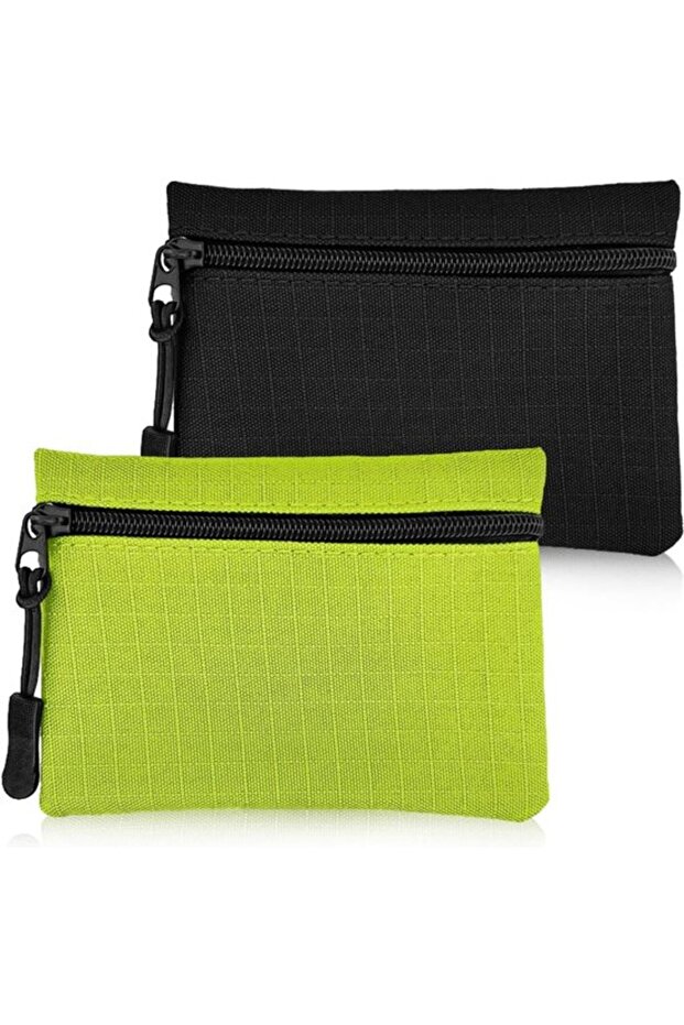 Coin purses 2pc 12x9x1cm zippered compact unisex everyday.