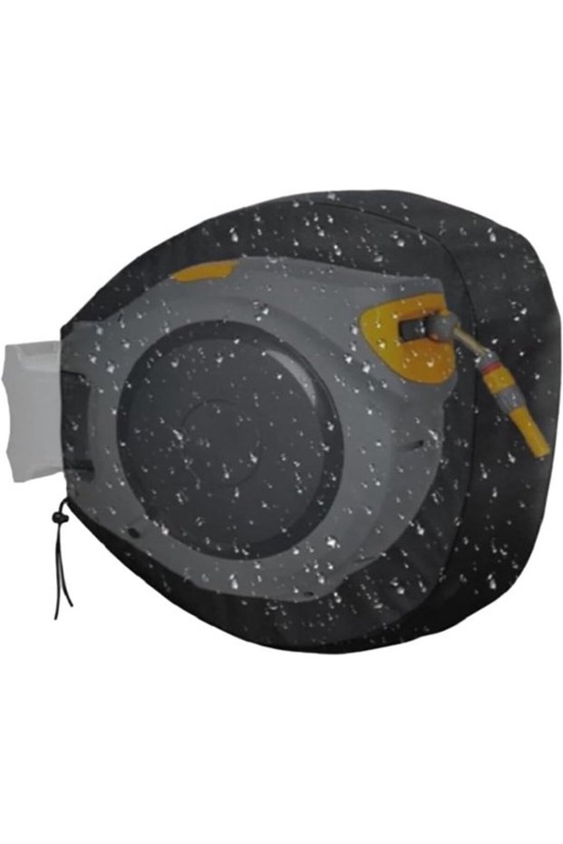 Garden hose reel waterproof cover - 420D Oxford cloth, UV resistant, dustproof, comes with storage bag, ideal for outdoor activities.