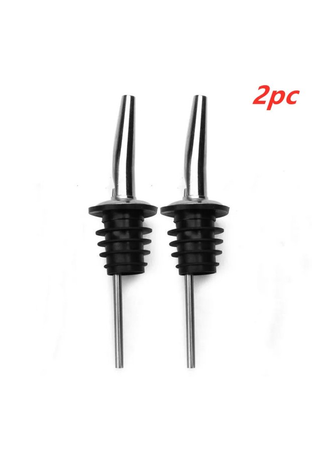 2Pc Wine Bottle Pourer Oil Stopper Cocktail Shaker Wine Accessories Spirits Free Flow Nozzle Stopper