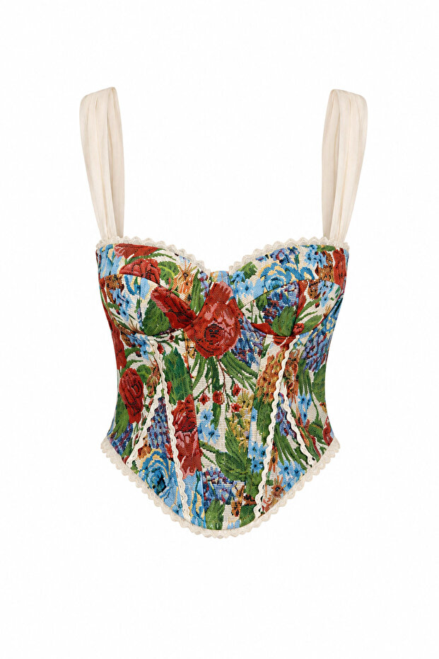 Lace Patterned Corset