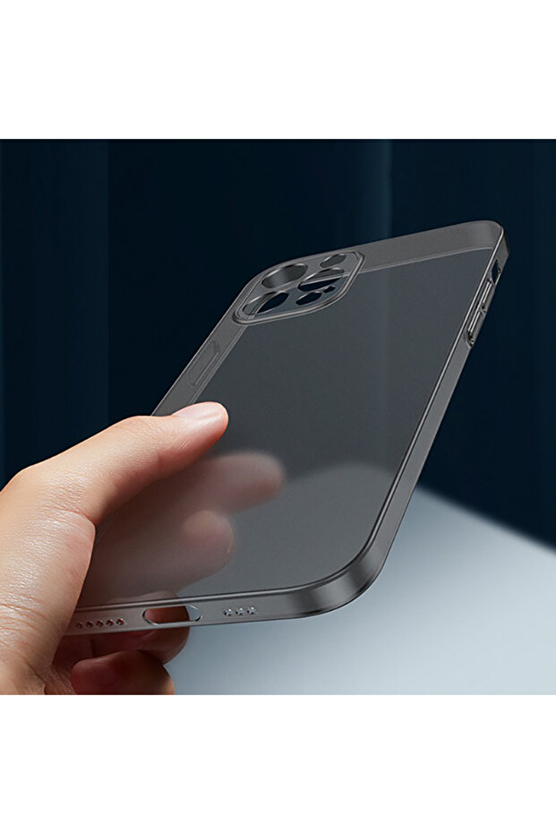 iPhone 16 Pro Max Black Ultra Thin Matte Translucent Case For iPhone 16 17 15 14 13 12 mini 11 Pro X