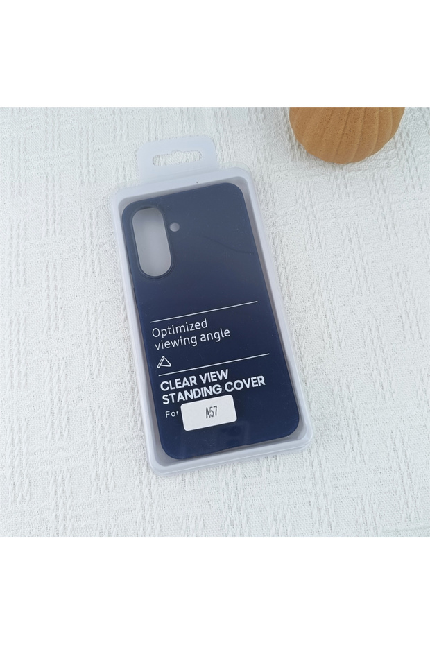 SAMSUNG dark blue A57 A 57 SM-A576B 5G Silicone Case Soft Liquid Silicone Full Camera Shockproof P