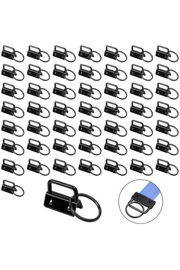 Hooks clips 50pc 26.5mm metal black for crafts.