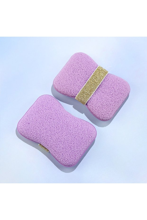 Purple (Big Hole) 1/4PCS Sponge Soap Bag Bath Cleansing Foaming Net Pouch Body Exfoliating Scrubber