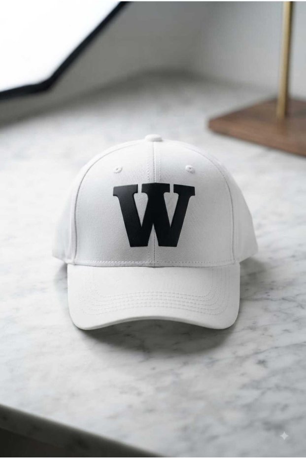 Color Letter W Printed Unisex Baseball Cap - Adjustable Casual Hat