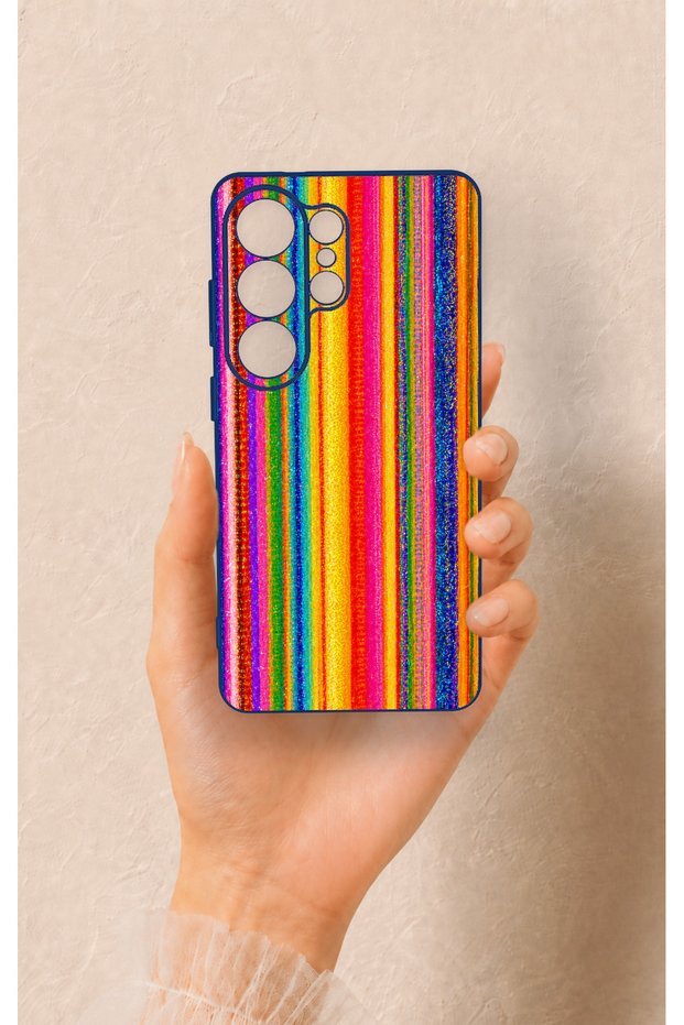 Samsung S26 Ultra Compatible Colorful Patterned Silicone Case