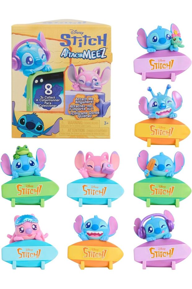 Stitch Attachmeez Collectible Mini Figure Blind Box, 1 Piece