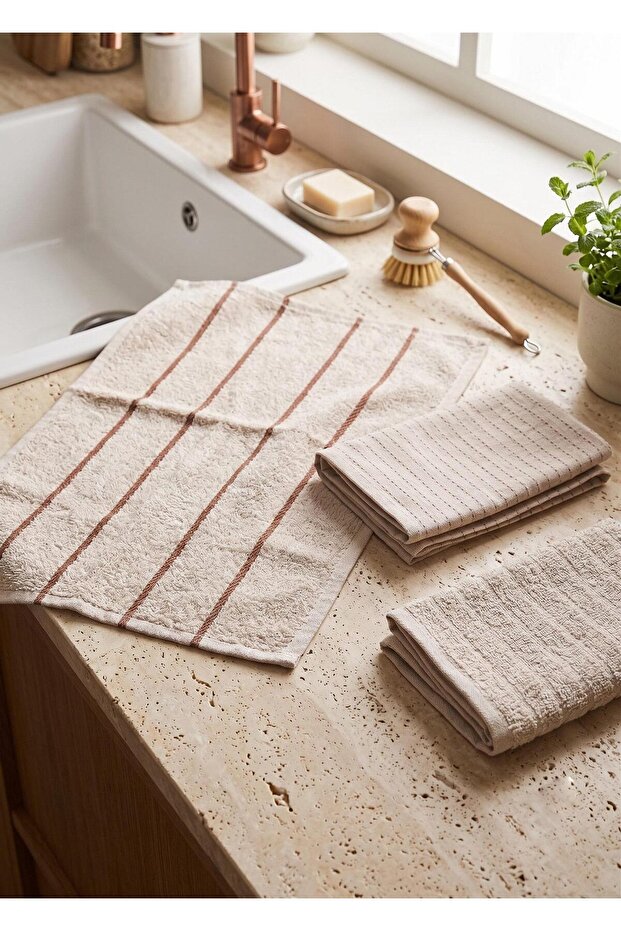 Drying Cloth 3-Pack Cream 30 X 50 cm