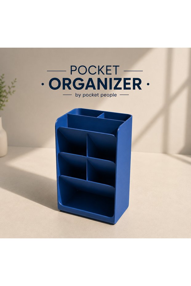 Pocket Organizer Multi-Compartment Desktop Organizer Pen Holder – Stationery and Office Desk Organizer