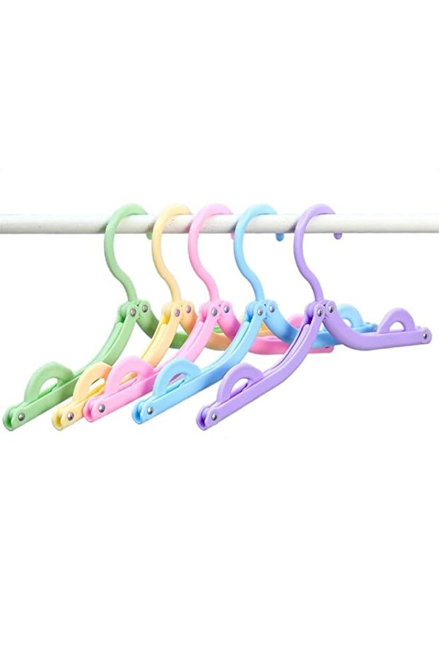 Travel Folding Hanger Household Multifunctional Portable Hanger 10pcs
