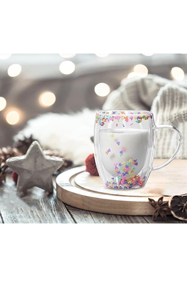 Heat Resistant Figured Double Wall Mug, Cup 350 ml