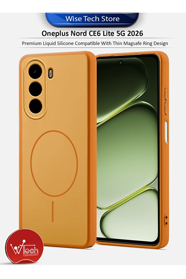 Oneplus Nord CE6 Lite 5G 2026 SilkTouch Premium Matte Silicone Protective with Thin Magsafe Case Cover