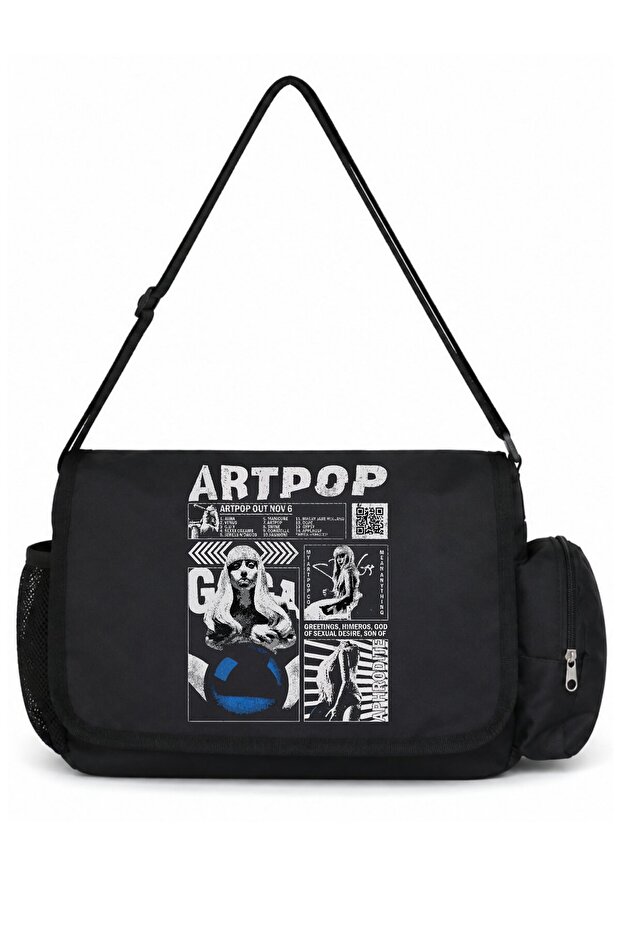 Artpop Lady Gaga Singer Printed Unisex School, Sports, Office Multi-Purpose Messenger Bag