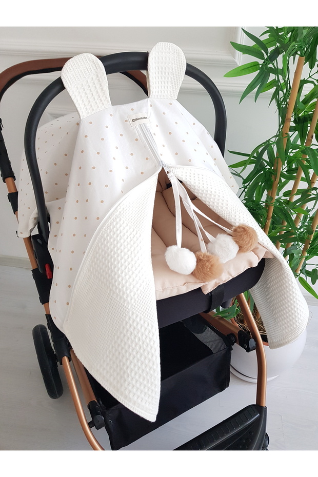 Stroller Cover and Cushion, Double Layer with Zipper, Newborn Baby Products, Stroller
