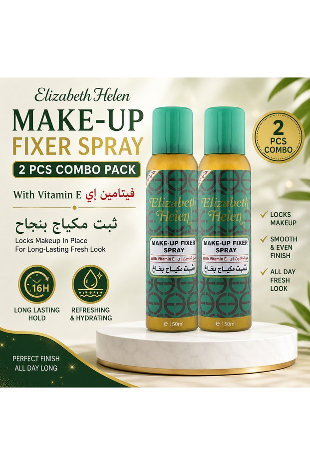 Make-Up Fixer Spray with Vitamin E – 2 PCS Combo Pack, 150ml Each