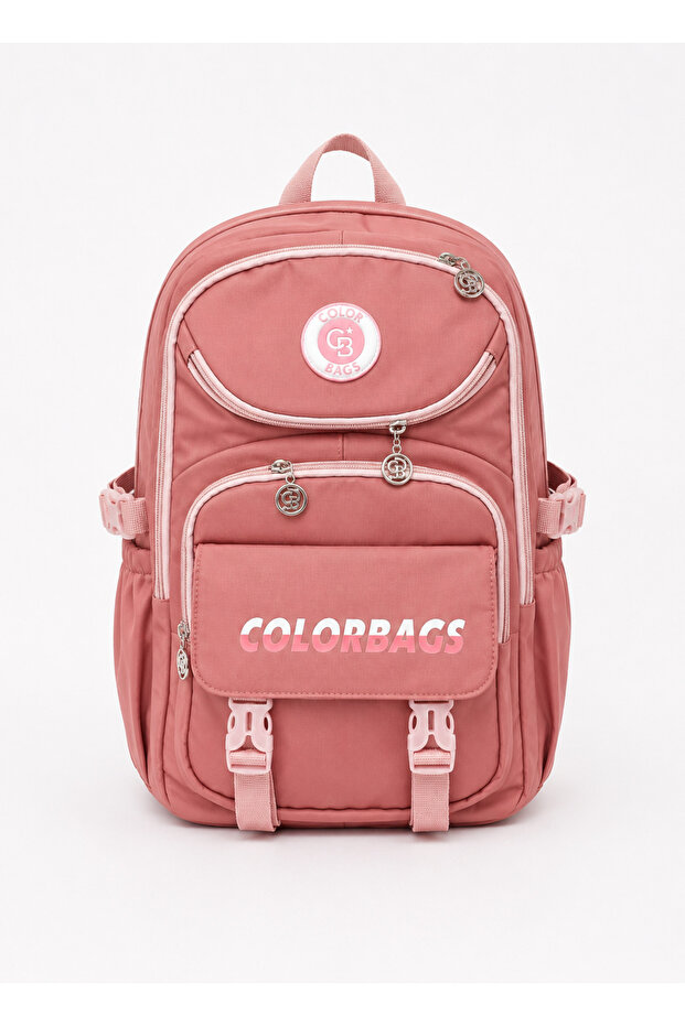 Girls' Backpack with Multiple Compartments for School and Daily Use