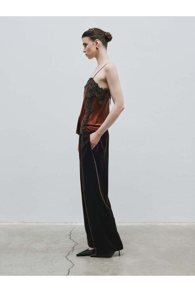 Brown Velvet Trousers